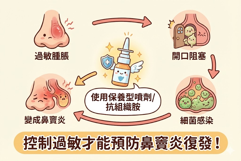 過敏性鼻炎與鼻竇炎