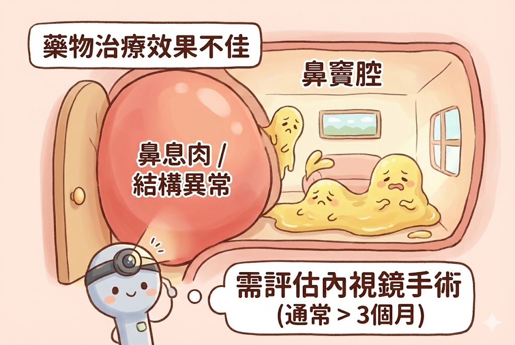 慢性鼻竇炎與手術評估