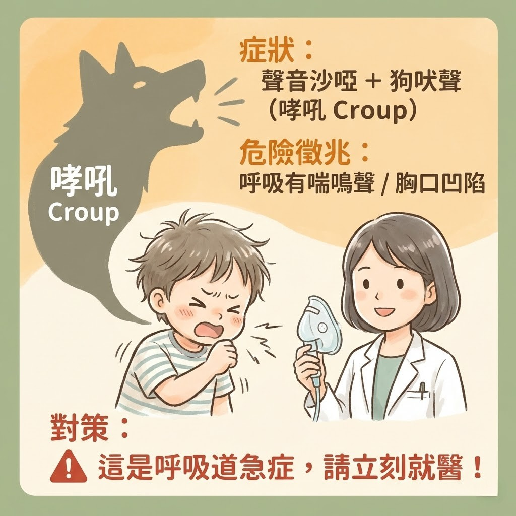 哮吼症狀聲音沙啞_狗吠聲咳嗽