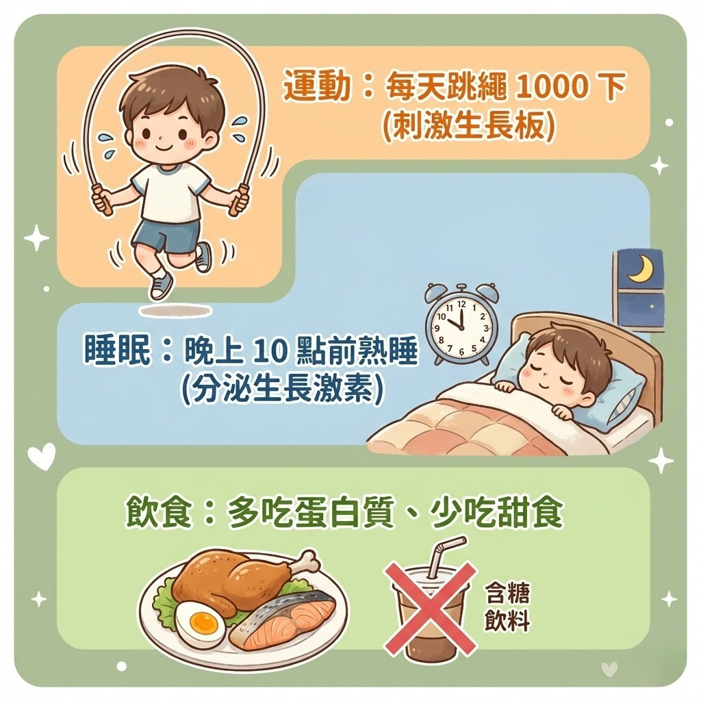 周易宣醫師長高處方_生長激素與生活作息建議