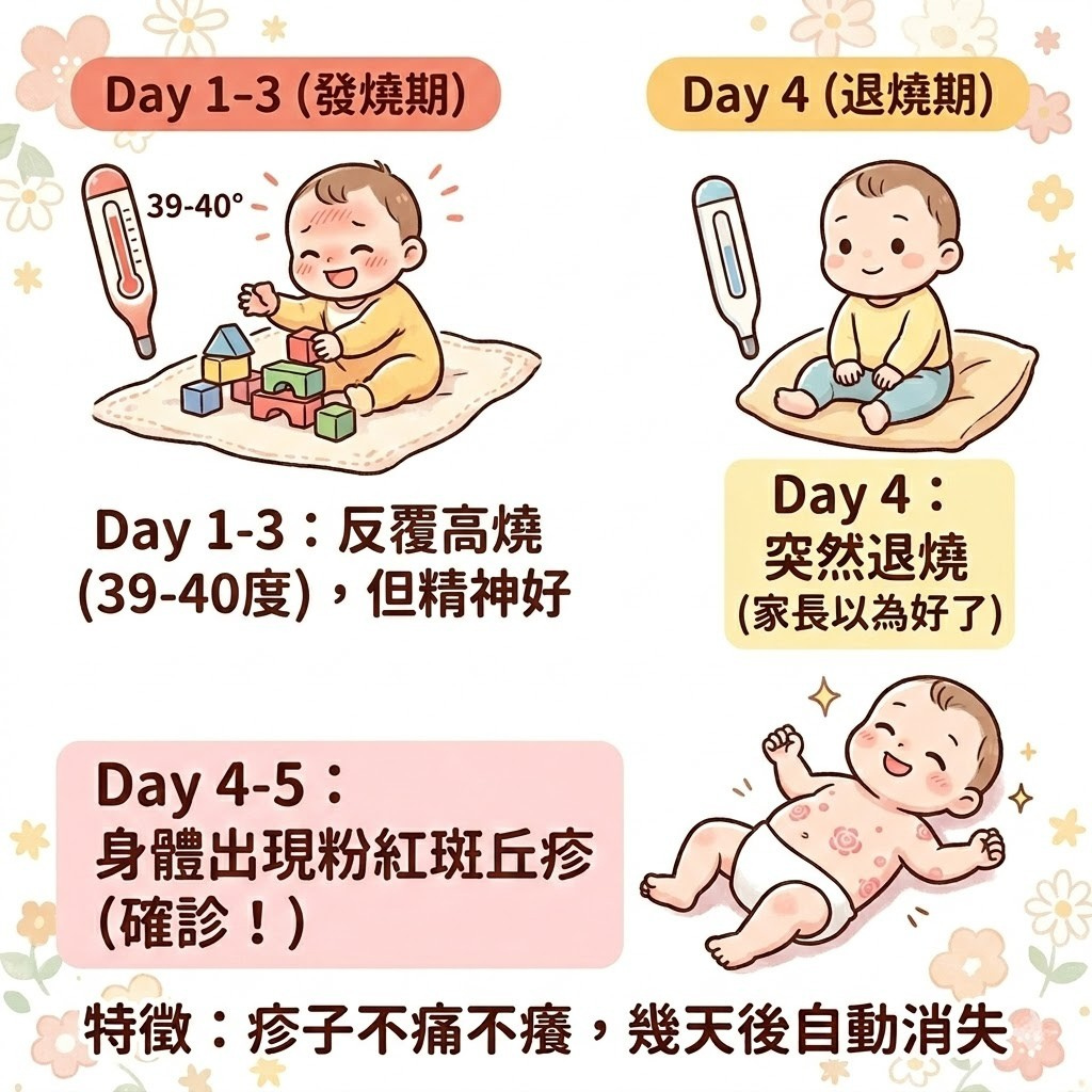 玫瑰疹病程解密_發燒期與出疹期_兒童發燒